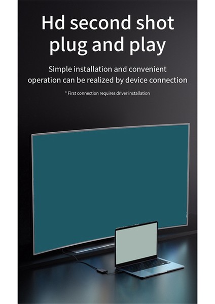 Type-C Usb3.0 - Çift Uyumlu 1080P 60Hz Hd Dönüştürücü (Yurt Dışından)
