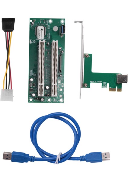 Pcı Express - Çift Pcı Adaptör Kartı Pcıe X1 - Yönlendirici Çekici 2 Pcı Yuvası Yükseltici Kart 2.5gbps Destek Penceresi Linux (Yurt Dışından)