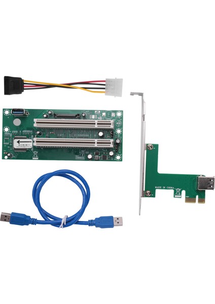 Pcı Express - Çift Pcı Adaptör Kartı Pcıe X1 - Yönlendirici Çekici 2 Pcı Yuvası Yükseltici Kart 2.5gbps Destek Penceresi Linux (Yurt Dışından)