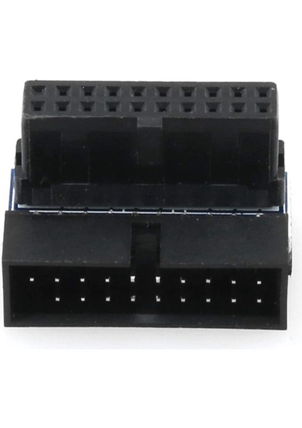 5 Adet USB 3.0 20PIN Erkek - Dişi Uzatma Adaptörü Açılı (Up) (Yurt Dışından)