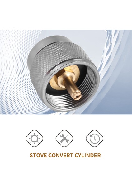 Kamp Sobası Adaptörü 1lb Propan Küçük Tank Girişi ve Lindal Valf (Yurt Dışından) fiyatları