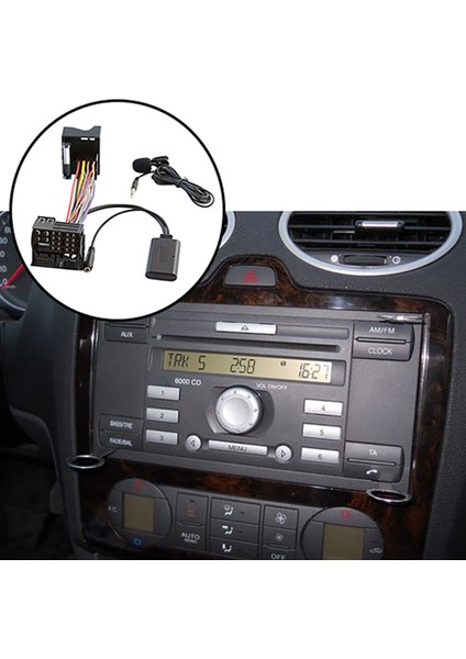 6000 CD Mondeo Için Bluetooth 5.0 Aux Kablo Mikrofon Adaptörü (Yurt Dışından)