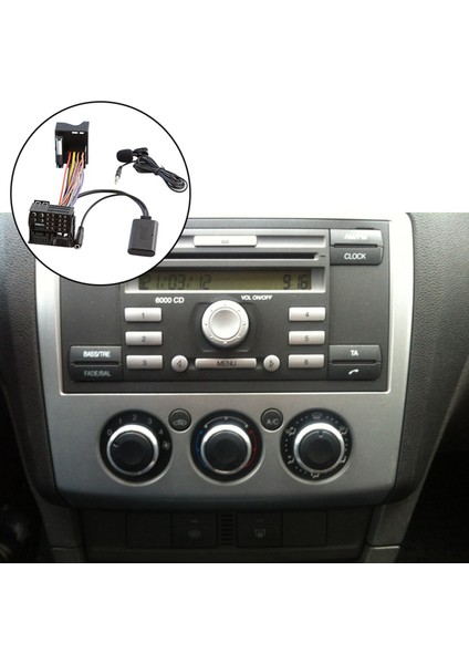 6000 CD Mondeo Için Bluetooth 5.0 Aux Kablo Mikrofon Adaptörü (Yurt Dışından)