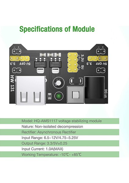 6 Adet -3.3 Dc-Dc Step-Down Güç Modülü -3.3V 5.0V Buck Modülü 1000MA (Yurt Dışından) fırsatları
