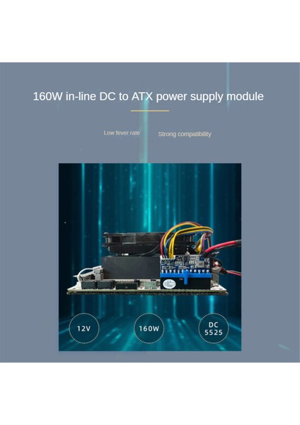 Dc-Atx 160W Doğrudan Tak Güç Modülü Dönüşüm Kartı 12V 160W 24PIN (Yurt Dışından)