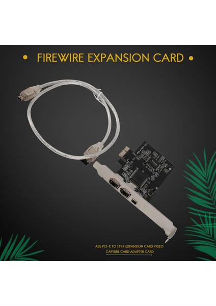 1394 Firewire Kartı, Pcıe 3 Bağlantı Noktalı 1394A Firewire Genişletme Kartı, Pcı Express - Harici Ieee 1394 Adaptör Denetleyicisi (Yurt Dışından)