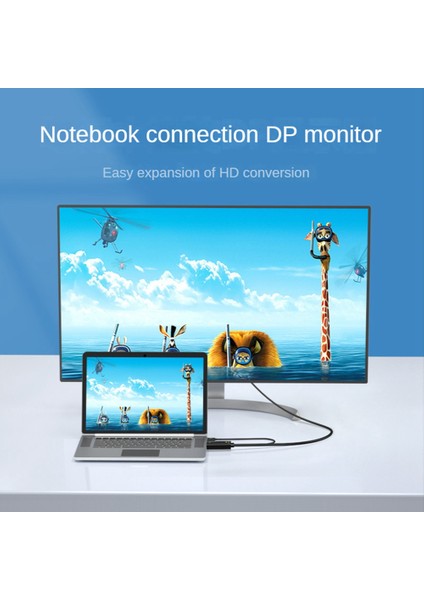 -Uyumlu Erkek - Dişi Dönüştürücü Kablosu 4K@60Hz -Dp Dönüştürücü Adaptör Kablosu ile Uyumlu (Yurt Dışından) modelleri