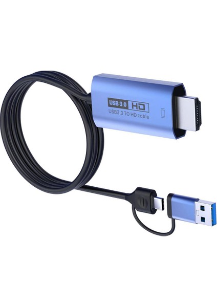 1080P 60HZ Hd Dönüştürücü Usb3.0 - Uyumlu Dönüşüm Kablosu Tip-C - Uyumlu Adaptör Kablosu (Yurt Dışından) fırsatları