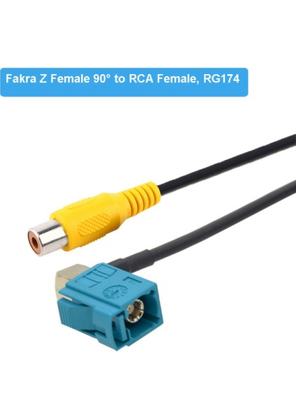 Fakra Z Dişi Rca Dişi Video Kablosu Adaptörü Araba Geri Geri Görüş Kamerası Adaptör Kabloları (B) (Yurt Dışından)