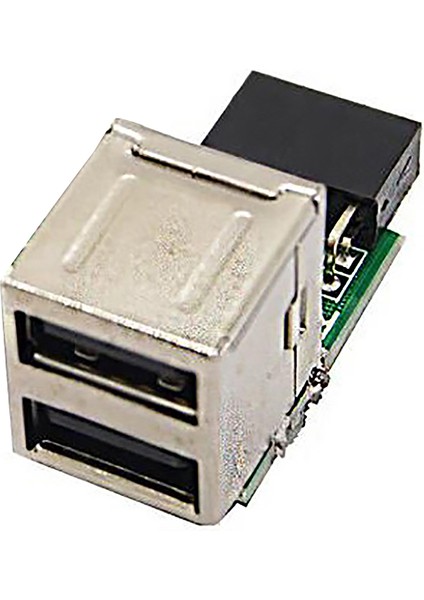 9-Pin Anakarttan 2 Bağlantı Noktasına USB 2.0 A Dişi Dahili Başlık Adaptörü (Yurt Dışından) modelleri