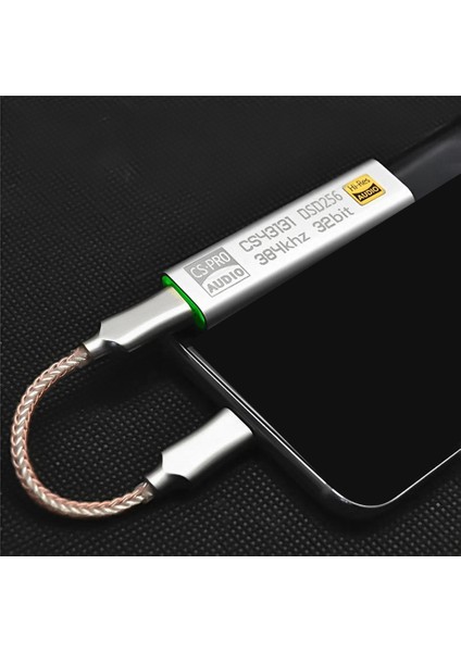 Tip C - 3.5 mm DSD256 Dekoder Android Kulaklık Amplifikatörü Adaptörü Dac Taşınabilir USB Logic Hifi WIN10 Pc Için (Yurt Dışından)