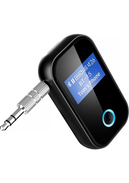 Ekranlı Bluetooth Adaptörü Araç Kablosuz 5.0 Bluetooth Alıcısı (Yurt Dışından)