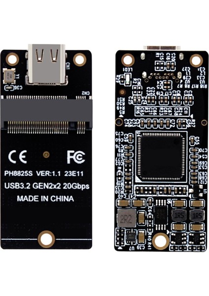 M.2 Tip C SSD Adaptörü ASM2364 Nvme Yükseltici Kurulu 20 Gbps Dönüşüm Kartı 2000 Mb/s SSD 2230/42/60/80 (Yurt Dışından)