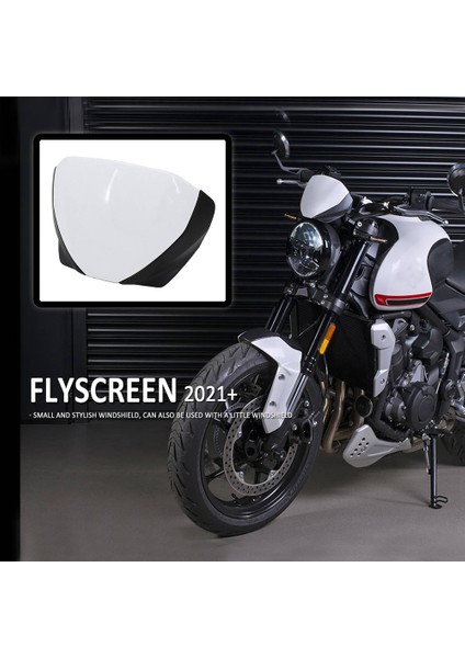 Motosiklet Ön Ekran Lensi Ön Cam Kaporta Kiti Trıdent 660 Için Trident 660 2021 2022 Ön Cam (Siyah) (Yurt Dışından)
