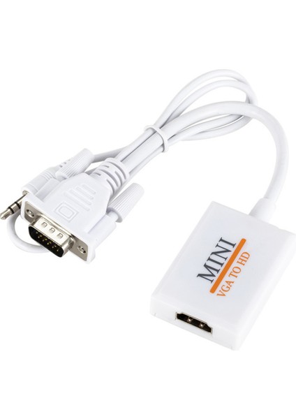 VGA Hdtv Dönüştürücü Adaptör Kablosu Full Hd 1080 P Ses Çıkışı ile Pc Dizüstü Bilgisayar Için Hdtv Projektör Için VGA Hd Adaptörü (Yurt Dışından) modelleri
