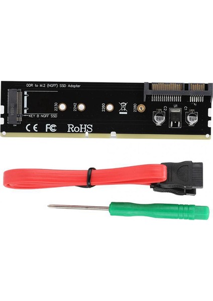 Ddr3 Ddr4 Ddr2 - M2 SSD Adaptörü M.2 Ngff B Anahtar Yükseltici Kart Sata 15PIN Güç + Sata 7pin Veri Bağlantı Noktası (Yurt Dışından)