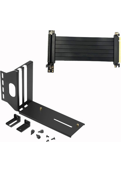Pcı-E X16 Yükseltici 20 cm Kablo Pcı-E Express 16X3.0 Dikey Kit Atx Kasa Için Genişletme Adaptör Kablosu (Yurt Dışından)