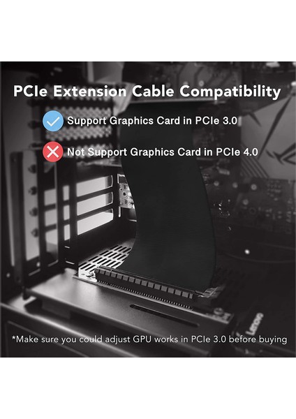 Pcı-E X16 Yükseltici 20 cm Kablo Pcı-E Express 16X3.0 Dikey Kit Atx Kasa Için Genişletme Adaptör Kablosu (Yurt Dışından) fırsatları