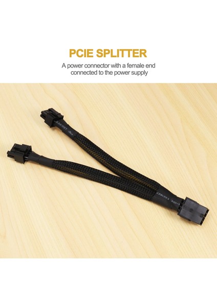 4 Adet 8 Pin Pcı-E Pcı Express Grafik Ekran Kartı Gpu VGA 8 Pin Dişi Çift Gpu 8 (6 + 2) Pin Erkek Kollu 8pin Splitter (Yurt Dışından)