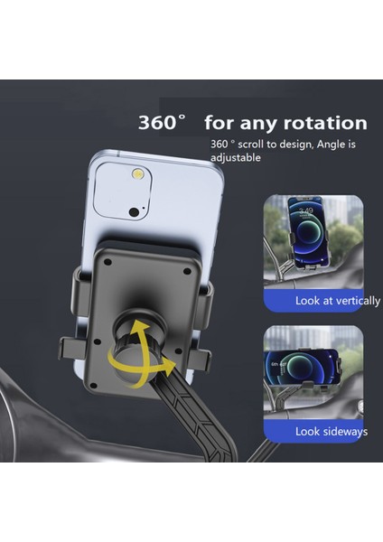 MT56 Motosiklet Montaj Yeni Motosiklet Telefon Tutucu Bisiklet Navigasyon Braketi Dikiz Aynası Telefon Tutucu Gidon Kırmızı (Yurt Dışından) fırsatları