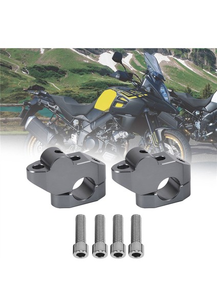 V-Strom 250 650 DL650 V-Strom 1000 DL1000 2002-2019 Için Gidon Montaj Yükselticileri 22MM 7/8 Inç (Yurt Dışından) indirimleri