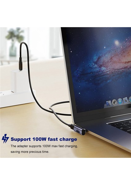 100 W USB 4.0 Tip C Adaptör Otg 40 Gbps Veri Aktarım Tablet Usb-C Telefon Pro Dizüstü Bilgisayar Için Şarj Dönüştürücü (Yurt Dışından)