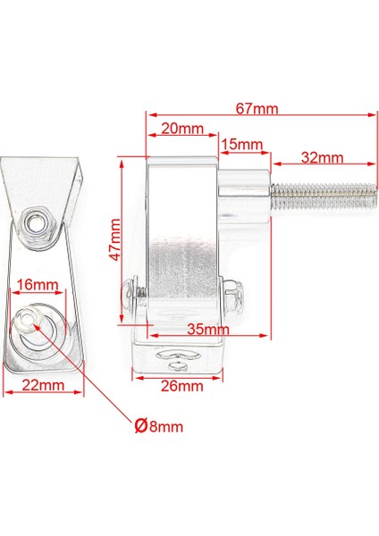 Motosiklet Alt Çatal Spot Tutucu Işıkları Lamba Montaj Braketi G310GS G310R F650GS F700GS F800GS F800R R1200RT Hp2 (Yurt Dışından)