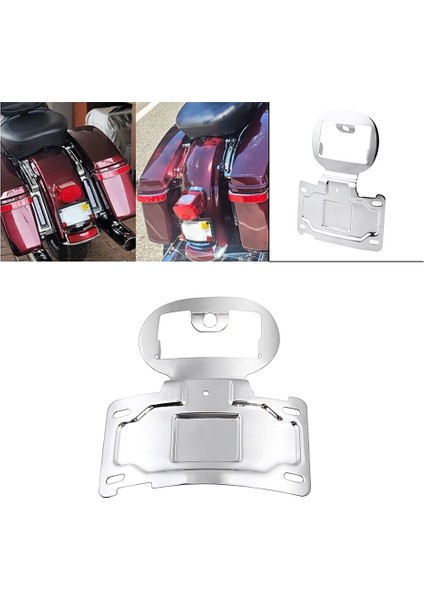 Road Glide Limited Için Krom Motosiklet Plaka Konumlandırma Braketi (Yurt Dışından)