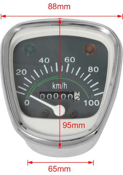 Retro Kilometre Takometre Kilometre Sayacı Enstrüman Pasaport C50 C70 C90 C70MK3 Evrensel Göstergeler (Yurt Dışından)