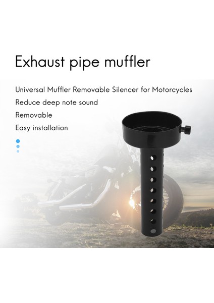 Motosiklet Evrensel Egzoz Susturucu Baffle Db 60MM Olabilir (Yurt Dışından)