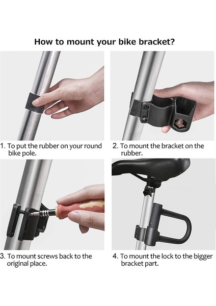 Yol Bisikleti Katlanır Bisiklet Için 1.2m Kablolu Ağır Hizmet Güvenliği U Kilidi (Yurt Dışından) fırsatları