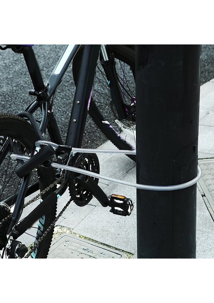 Yol Bisikleti Katlanır Bisiklet Için 1.2m Kablolu Ağır Hizmet Güvenliği U Kilidi (Yurt Dışından) indirimleri
