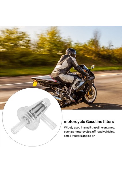 2x Motosiklet Şeffaf Inlıne Gaz Dik Açı Yakıt Filtresi 1/4 6/7mm Bisiklet (Yurt Dışından) indirimleri