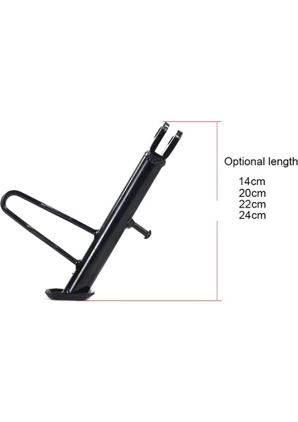 Motosiklet Yan Braket Ayarlanabilir Braket Seti Ayak Braketi (24CM) (Yurt Dışından)
