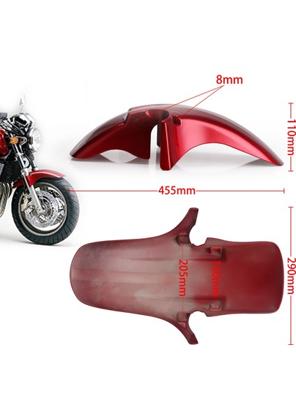Ön Çamur Splash Guard Çamurluklar CB250F CB600F CB900F CB1300 250 600 900 CB600 HORNET600 Motosiklet Abs Gümüş (Yurt Dışından) modelleri