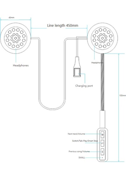 Motosiklet Bluetooth Csr Kask Kulaklık (Yurt Dışından)
