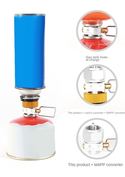 Kamp Gaz Tasarrufu Artı Gaz Dönüştürücü Kamp Gaz Adaptör Vanası, Altın (Yurt Dışından) indirimleri