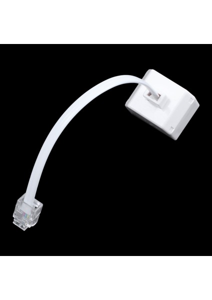 6P2C RJ11 Erkek - Dişi Iki Yönlü Telefon Splitter Dönüştürücü Kablosu (Yurt Dışından)