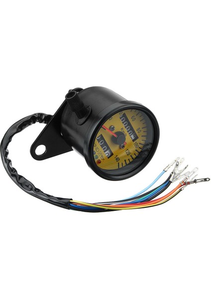 Evrensel Motosiklet Çift Kilometre Sayacı Ölçer LED Arka Işık Takometre (Yurt Dışından)