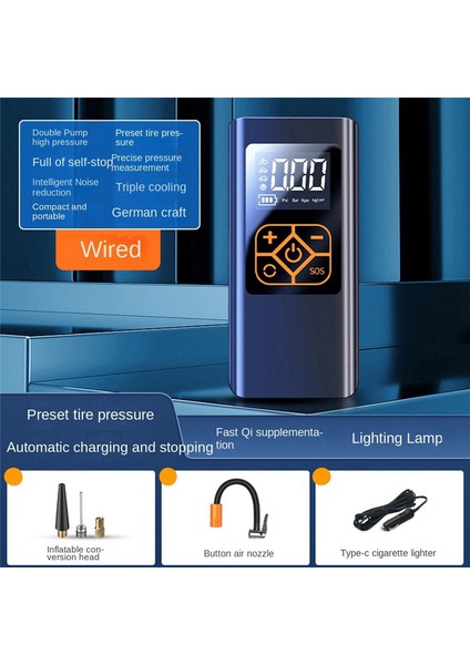 12V Araba Hava Pompası Taşınabilir Lastik Şişirme Hava Kompresörü Şişirme Pompası (Yurt Dışından) fiyatları