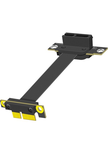 Pcıe 1x Uzatma Kablosu 90 Derece, Erkek - Dişi Yükseltici Adaptör 10CM (Yurt Dışından)