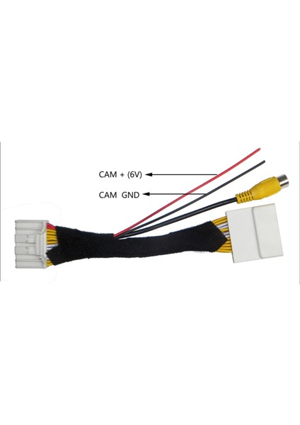 28 Pin Araba Rca Video Ters Kamera Dönüştürme Kablosu Adaptörü 2 Için (Yurt Dışından)