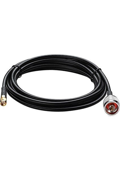 1 Adet RG58 N Erkek Fiş Rp-Sma Erkek Jak Konnektör Kablosu 5m (Yurt Dışından)
