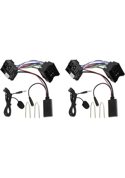 Araç Bluetooth 5.0 Aux Kablo Mikrofon Cep Telefonu Adaptörü (Yurt Dışından)