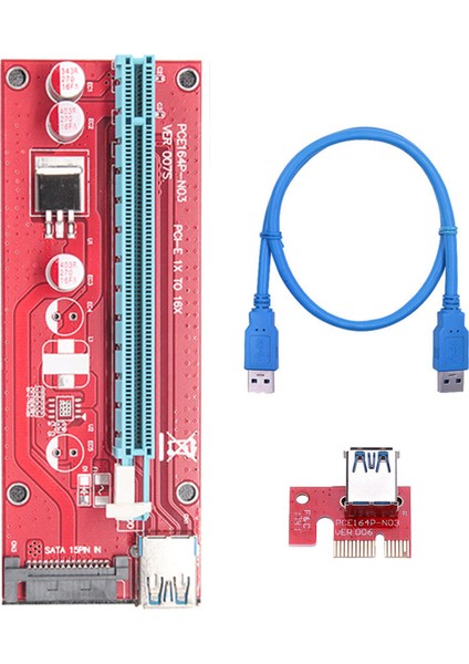 VER007S Pcı E Adaptör Kartı Pcıe 1x - 16X Usb3.0 Uzatma Kablosu 60 cm (Yurt Dışından)