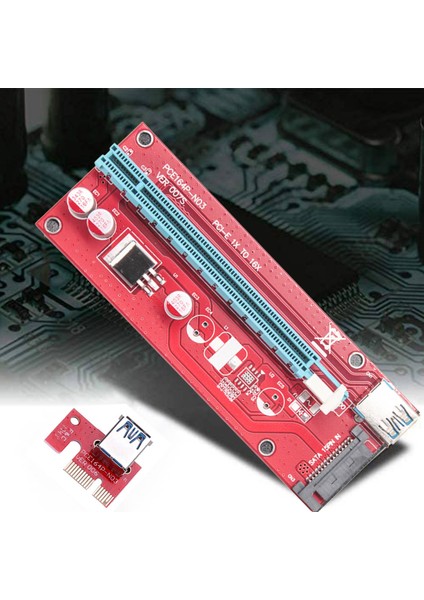 VER007S Pcı E Adaptör Kartı Pcıe 1x - 16X Usb3.0 Uzatma Kablosu 60 cm (Yurt Dışından) modelleri