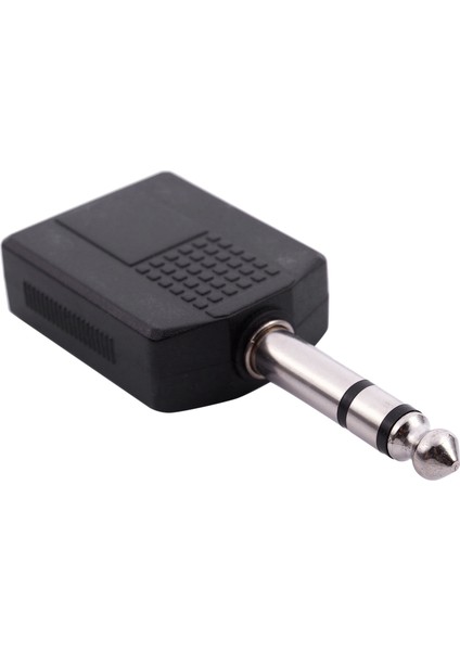 Mono 6.35MM Erkek Fişten Çift 6.35MM Dişi Soket Ayırıcı Adaptöre (Yurt Dışından) fırsatları