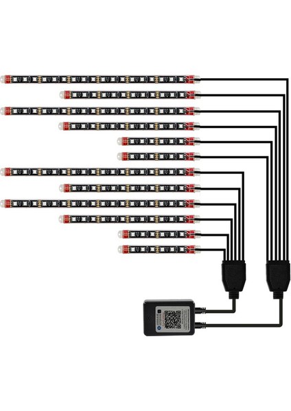 LED Underglow Kiti, Rgb Sips Işığı Suya Dayanıklı 12PCS Için (Yurt Dışından)