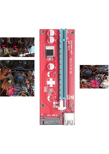 VER007S Pcı E Adaptör Kartı Pcıe 1x - 16X Usb3.0 Uzatma Kablosu 60 cm (Yurt Dışından) fırsatları