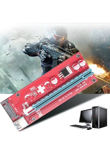 VER007S Pcı E Adaptör Kartı Pcıe 1x - 16X Usb3.0 Uzatma Kablosu 60 cm (Yurt Dışından) indirimleri